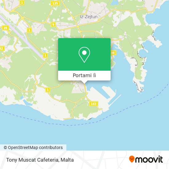 Mappa Tony Muscat Cafeteria
