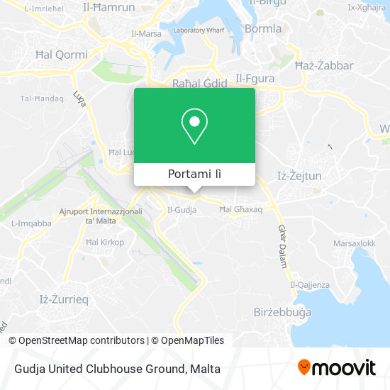 Mappa Gudja United Clubhouse Ground