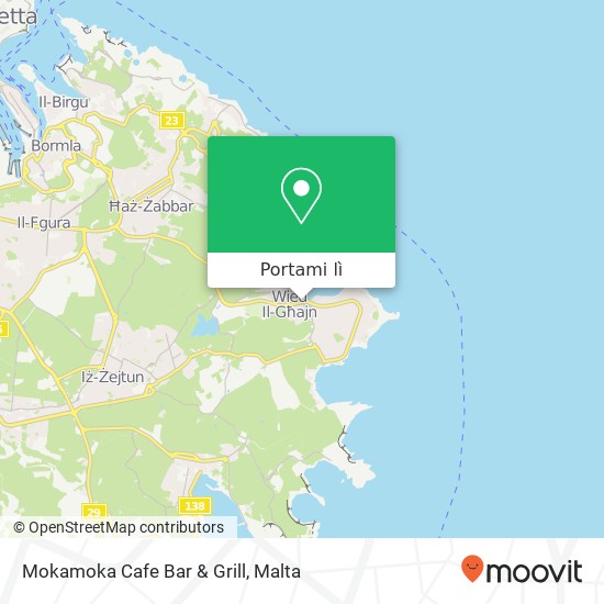 Mappa Mokamoka Cafe Bar & Grill, Triq Sant'Antnin Marsaskala MSK