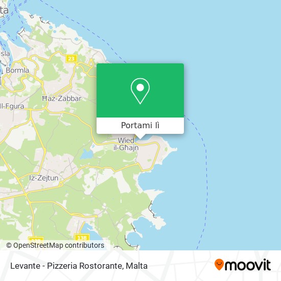 Mappa Levante - Pizzeria Rostorante