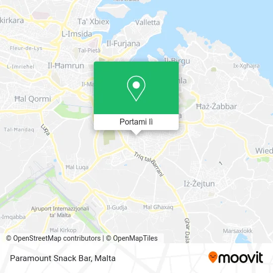 Mappa Paramount Snack Bar