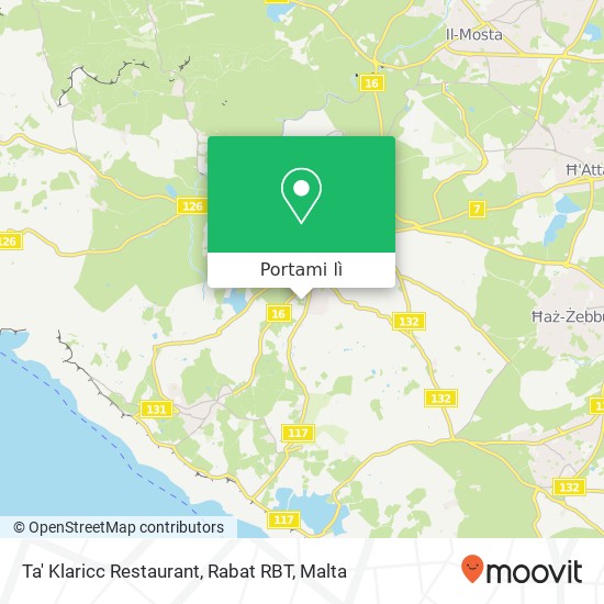 Mappa Ta' Klaricc Restaurant, Rabat RBT