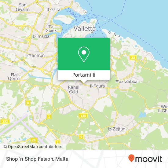 Mappa Shop 'n' Shop Fasion, Triq San Franġisk Fgura FGR