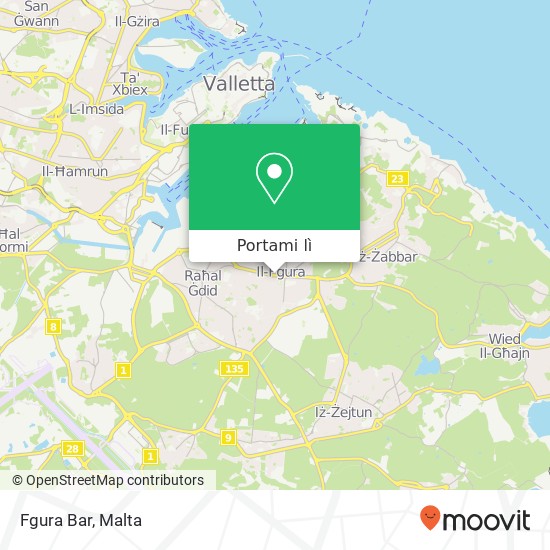 Mappa Fgura Bar, Triq Ħaż-Żabbar Fgura FGR