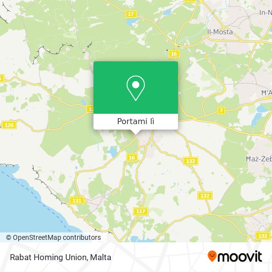 Mappa Rabat Homing Union