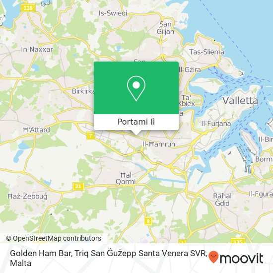 Mappa Golden Ham Bar, Triq San Ġużepp Santa Venera SVR