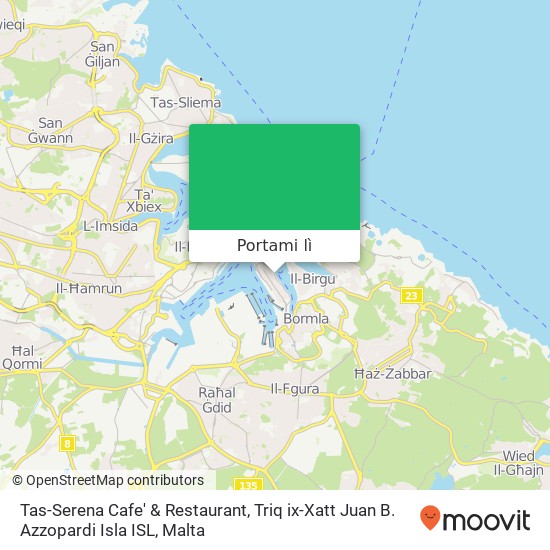 Mappa Tas-Serena Cafe' & Restaurant, Triq ix-Xatt Juan B. Azzopardi Isla ISL