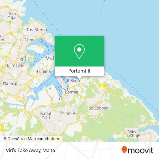 Mappa Viri's Take Away, Triq Marina Kalkara KKR