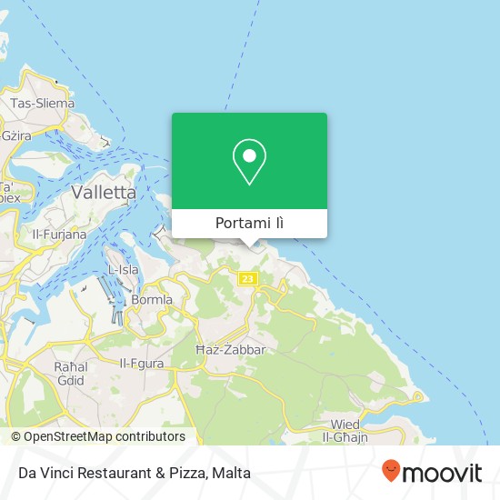 Mappa Da Vinci Restaurant & Pizza, Kalkara KKR