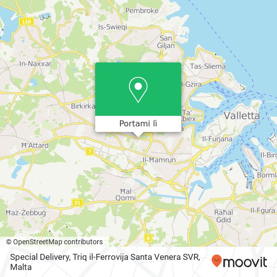 Mappa Special Delivery, Triq il-Ferrovija Santa Venera SVR