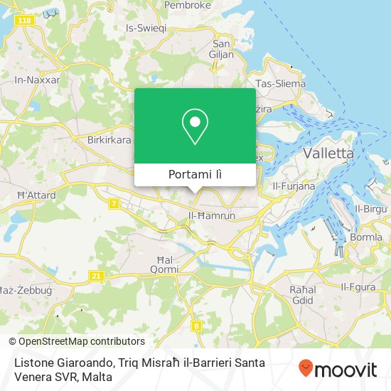 Mappa Listone Giaroando, Triq Misraħ il-Barrieri Santa Venera SVR