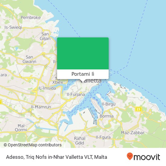 Mappa Adesso, Triq Nofs in-Nhar Valletta VLT