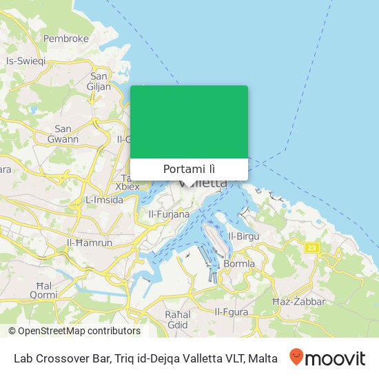 Mappa Lab Crossover Bar, Triq id-Dejqa Valletta VLT