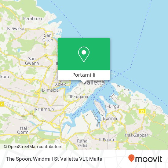 Mappa The Spoon, Windmill St Valletta VLT