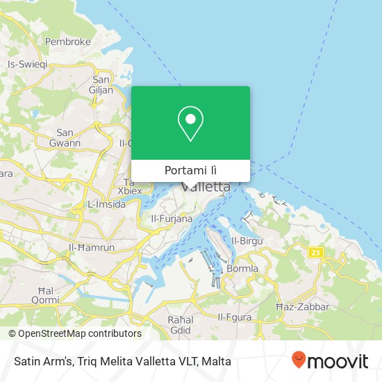 Mappa Satin Arm's, Triq Melita Valletta VLT
