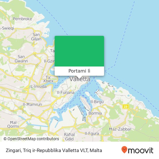 Mappa Zingari, Triq ir-Repubblika Valletta VLT