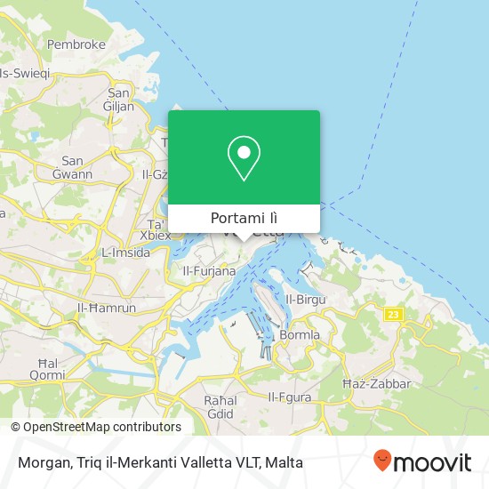 Mappa Morgan, Triq il-Merkanti Valletta VLT