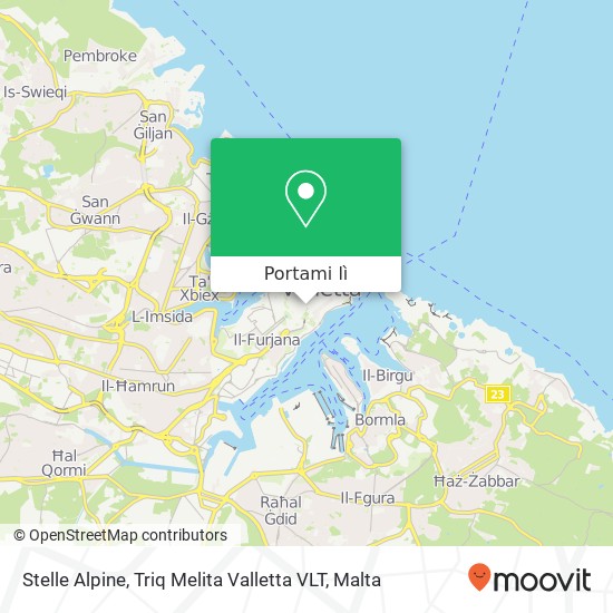 Mappa Stelle Alpine, Triq Melita Valletta VLT