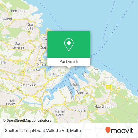 Mappa Shelter 2, Triq il-Lvant Valletta VLT