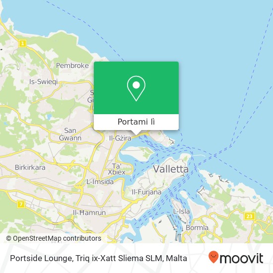 Mappa Portside Lounge, Triq ix-Xatt Sliema SLM