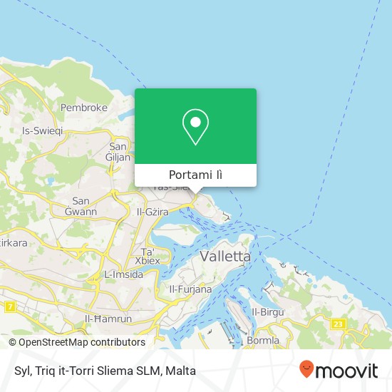 Mappa Syl, Triq it-Torri Sliema SLM