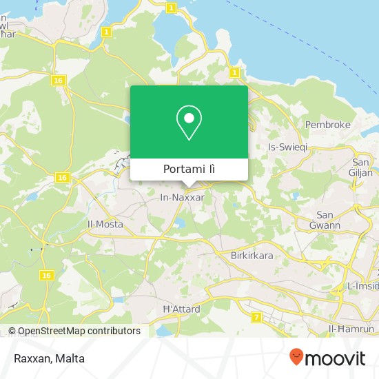 Mappa Raxxan, Pjazza Vittorja Naxxar NXR