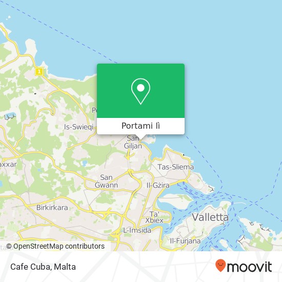 Mappa Cafe Cuba, San Ġiljan STJ