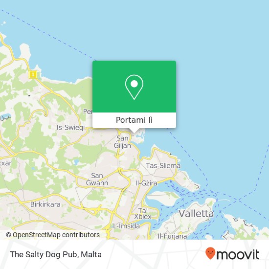 Mappa The Salty Dog Pub, Vjal Portomaso San Ġiljan STJ