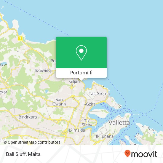 Mappa Bali Sluff, Triq Ġorġ Borg Olivier San Ġiljan STJ