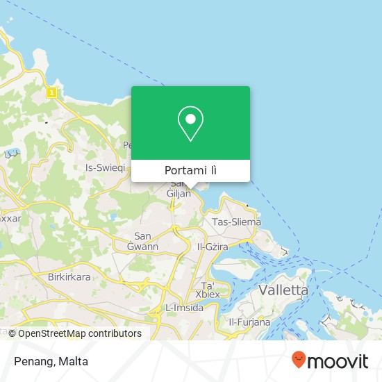 Mappa Penang, Triq Ġorġ Borg Olivier San Ġiljan STJ