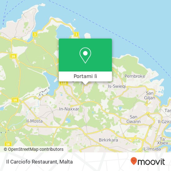 Mappa Il Carciofo Restaurant, Triq San Bartilmew Għargħur GHR