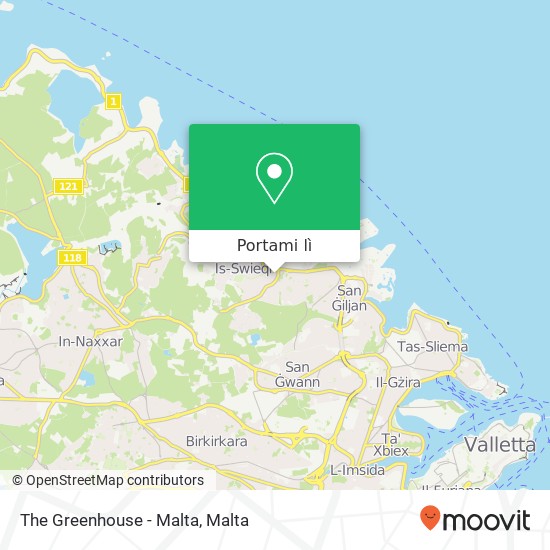 Mappa The Greenhouse - Malta, Triq l-Uqija Swieqi SWQ