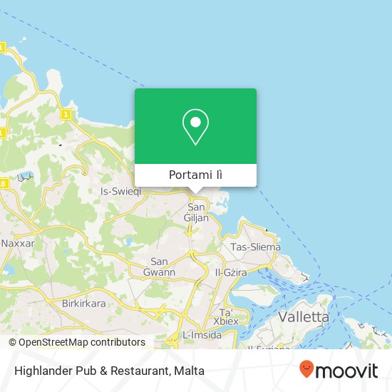Mappa Highlander Pub & Restaurant, Triq Elija Zammit San Ġiljan STJ