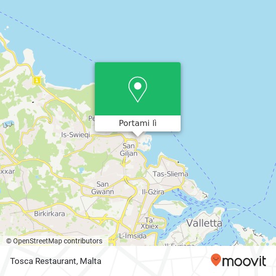 Mappa Tosca Restaurant, Triq Paċeville San Ġiljan STJ