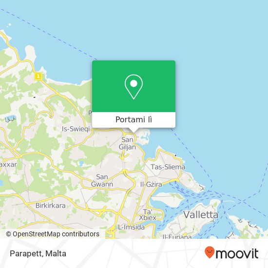 Mappa Parapett, Triq San Ġorġ San Ġiljan STJ