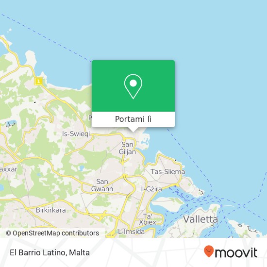 Mappa El Barrio Latino, Triq il-Wilġa San Ġiljan STJ