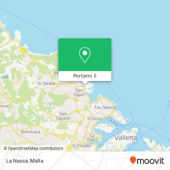 Mappa La Nassa, Triq Paċeville San Ġiljan STJ