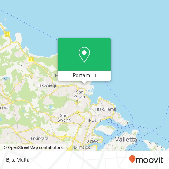 Mappa Bj's, Triq Ball San Ġiljan STJ