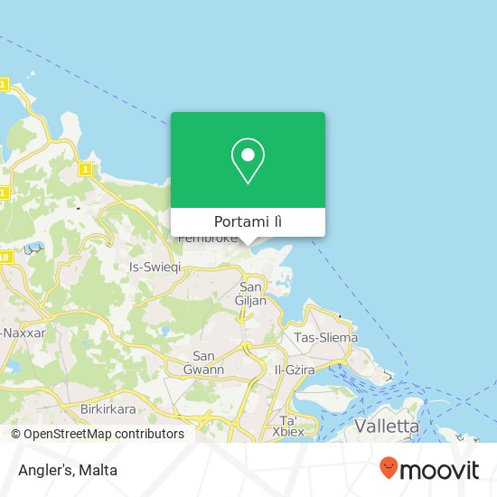 Mappa Angler's, Ix-Xatt ta' San Ġorġ San Ġiljan STJ