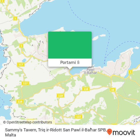 Mappa Sammy's Tavern, Triq ir-Ridott San Pawl il-Baħar SPB