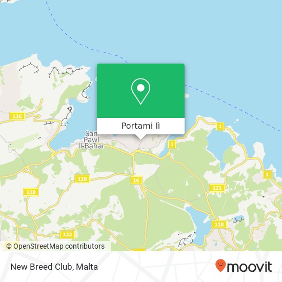Mappa New Breed Club, Triq Ġulju San Pawl il-Baħar SPB