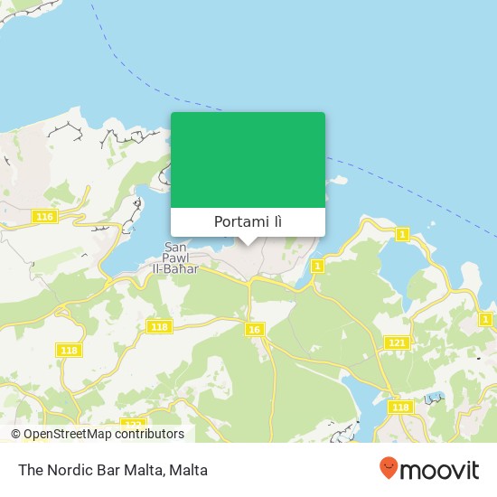 Mappa The Nordic Bar Malta