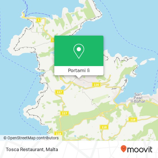 Mappa Tosca Restaurant, Triq Ġorġ Borg Olivier Mellieħa MLH