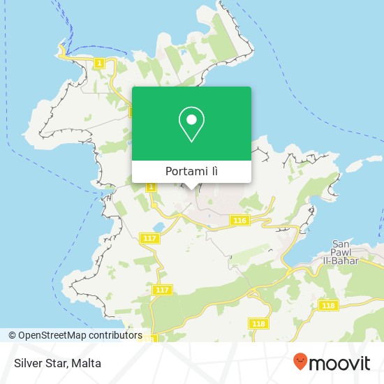 Mappa Silver Star, Triq il-Madonna tal-Għar Mellieħa MLH