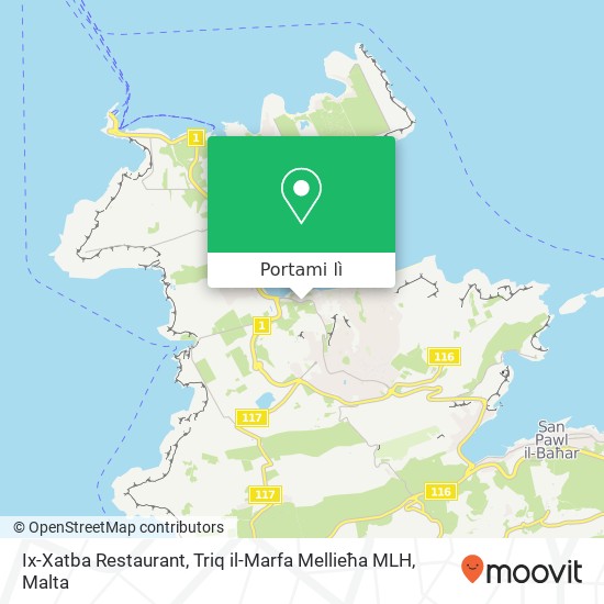 Mappa Ix-Xatba Restaurant, Triq il-Marfa Mellieħa MLH