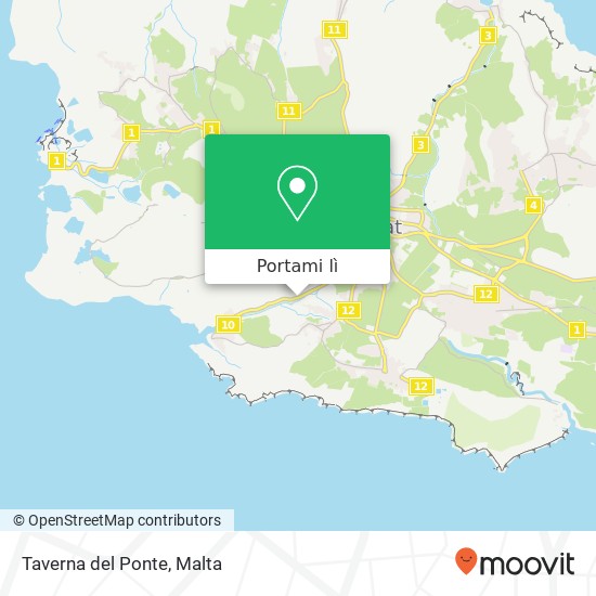 Mappa Taverna del Ponte, Triq ix-Xlendi Munxar MXR
