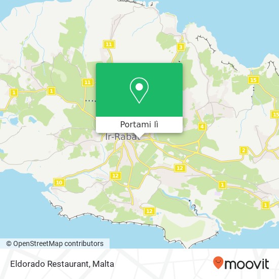 Mappa Eldorado Restaurant, Triq Giorgio Borg Olivier Rabat VCT