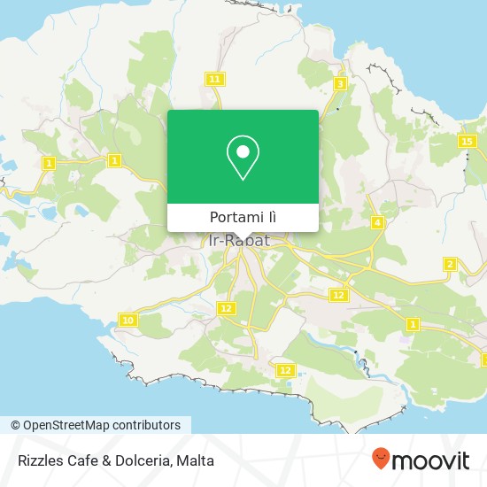 Mappa Rizzles Cafe & Dolceria, Triq Għajn Qatet Rabat VCT