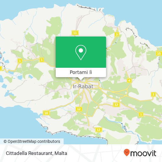 Mappa Cittadella Restaurant, Triq il-Kastell Rabat VCT