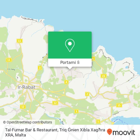 Mappa Tal-Furnar Bar & Restaurant, Triq Ġnien Xibla Xagħra XRA